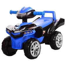 Детская каталка-толокар M 3502-2-4, черно-синяя